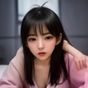 用户厨房小白翠翠头像，年轻女性微笑表情