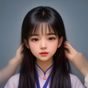 用户孕妈妈燕子头像，温柔微笑的孕期女性